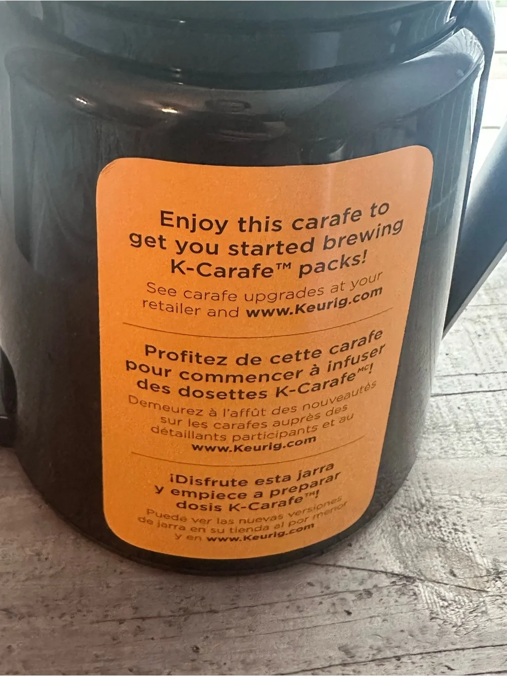 Keurig Double Wall 2.0 Plastic Thermal Coffee Carafe Black 32 Oz
